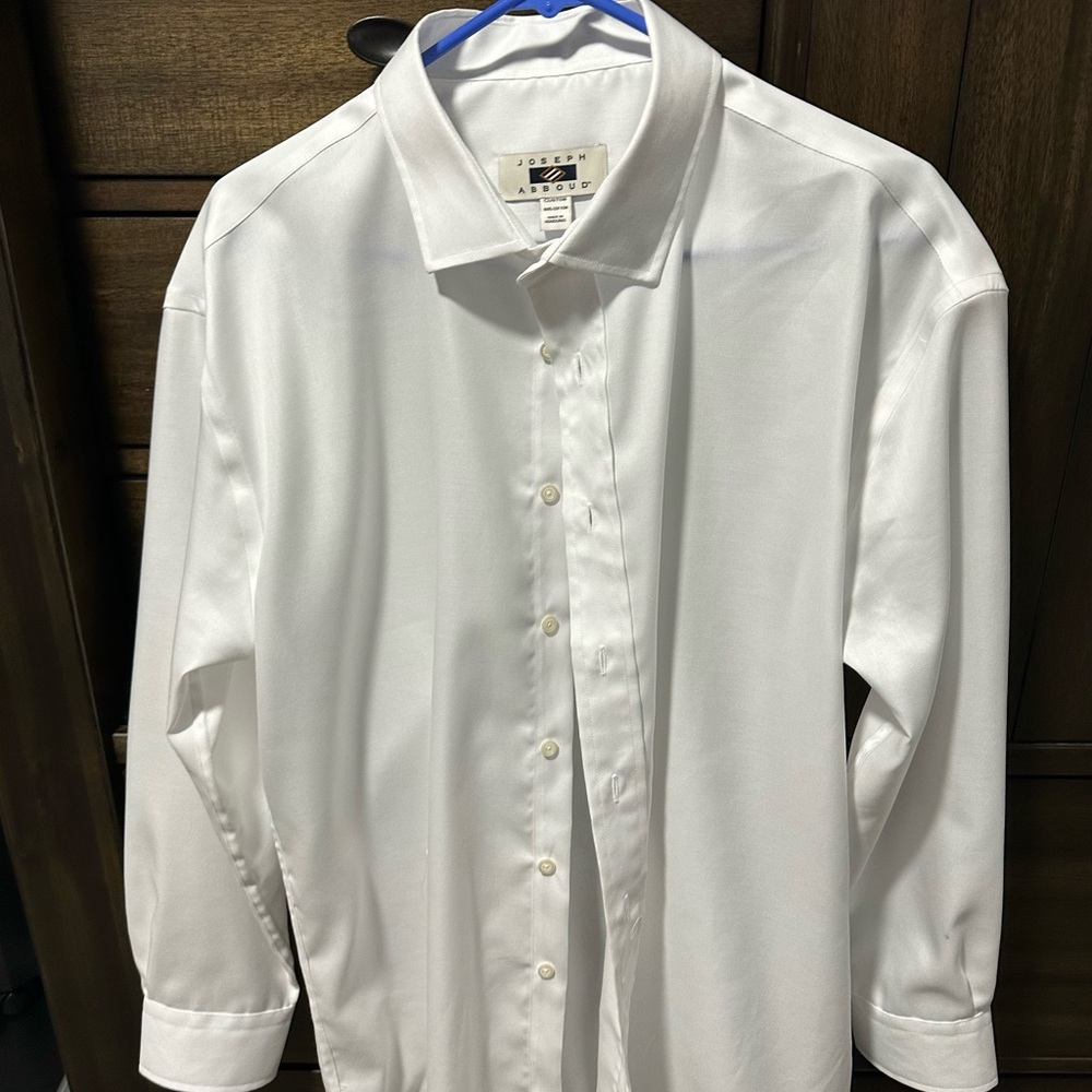 Joseph Abboud White Dress Shirt 18x32